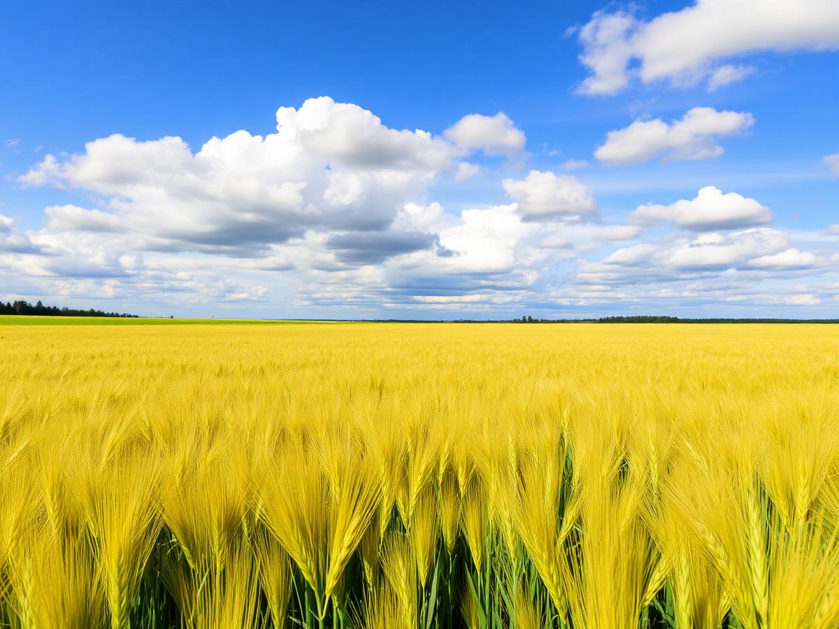 Rows of crops on the farm